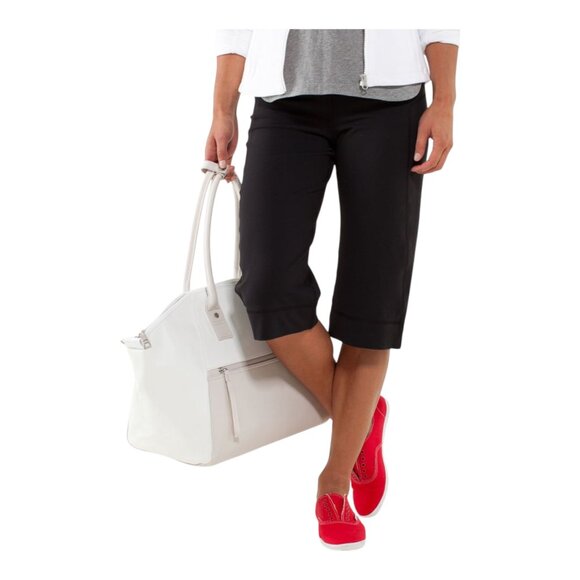 LULULEMON BLACK CLAM DIGGER II PANTS SIZE 4 - Picture 4 of 9